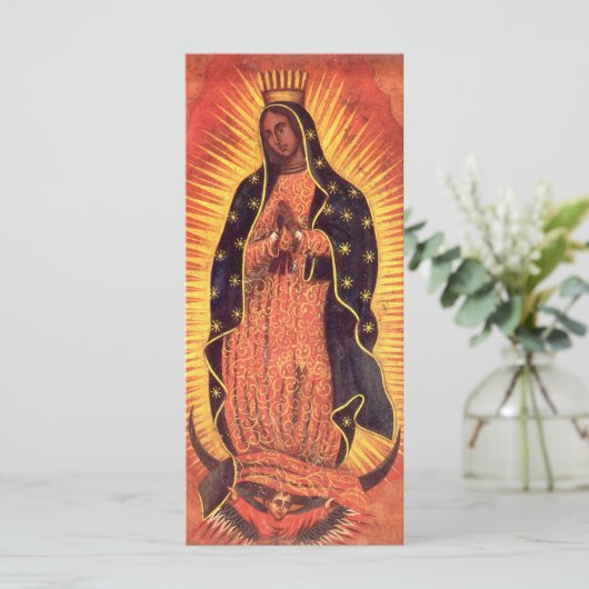 ヴィンテージ宗教ヴァージンメアリーグアダルーペの我々の女性 (スタンド正面)