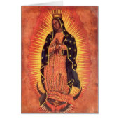 ヴィンテージ宗教ヴァージンメアリーグアダルーペの我々の女性 (正面)