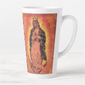 ヴィンテージ宗教ヴァージンメアリーグアダルーペの我々の女性 カフェラテマグ (右)