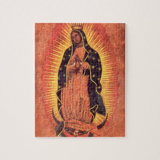 ヴィンテージ宗教ヴァージンメアリーグアダルーペの我々の女性 ジグソーパズル (縦)