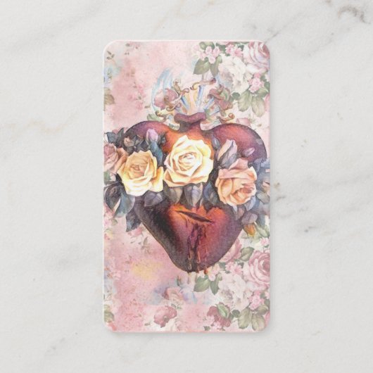 ヴィンテージ宗教ヴァージンメリーカトリック祈りの言葉聖 プレイスカード (正面)