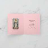 ヴィンテージ宗教ヴァージンメリーマザーズの日 シーズンカード (内部)