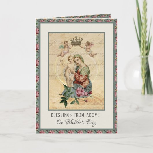 ヴィンテージ宗教ヴァージンメリーマザーズの日 シーズンカード (正面)