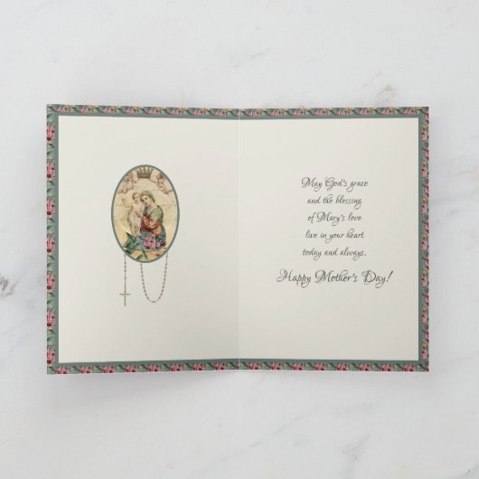 ヴィンテージ宗教ヴァージンメリーマザーズの日 シーズンカード (内部)