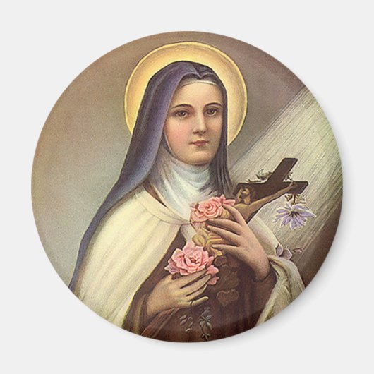 ヴィンテージ宗教復活祭、十字架の修道女 マグネット (正面)