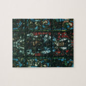 ヴィンテージ宗教教会ステンドグラス窓 ジグソーパズル (横)