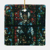 ヴィンテージ宗教教会ステンドグラス窓 セラミックオーナメント (裏面)