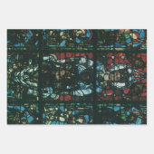 ヴィンテージ宗教教会ステンドグラス窓 ラッピングペーパーシート (正面)