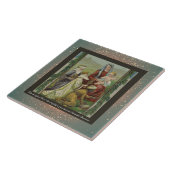 ヴィンテージ宗教的なクリスマスセラミックタイル+願い タイル (側面)