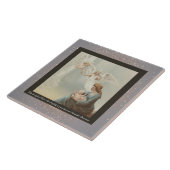 ヴィンテージ宗教的なクリスマスセラミックタイル+願い タイル (側面)