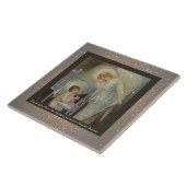 ヴィンテージ宗教的なクリスマスセラミックタイル+願い タイル (側面)