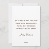 ヴィンテージ宗教的なクリスマス出生フローラ シーズンカード (裏面)