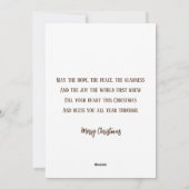 ヴィンテージ宗教的なクリスマス出生ホリーファミリー シーズンカード (裏面)