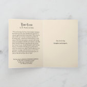 ヴィンテージ宗教的な聖Therese祈りの言葉バラカード カード (内部)