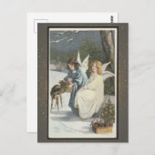 ヴィンテージ宗教的クリスマスカード ポストカード (正面/裏面)