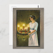 ヴィンテージ宗教的クリスマスカード ポストカード (正面/裏面)