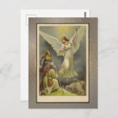 ヴィンテージ宗教的クリスマスカード ポストカード (正面/裏面)