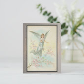 ヴィンテージ宗教的クリスマスカード ポストカード (スタンド正面)