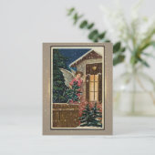 ヴィンテージ宗教的クリスマスカード ポストカード (スタンド正面)