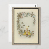 ヴィンテージ宗教的クリスマスカード ポストカード (正面/裏面)