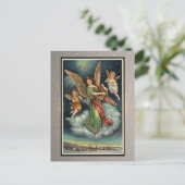 ヴィンテージ宗教的クリスマスカード ポストカード (スタンド正面)