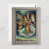 ヴィンテージ宗教的クリスマスカード ポストカード (正面/裏面)