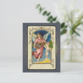 ヴィンテージ宗教的クリスマスカード ポストカード (スタンド正面)