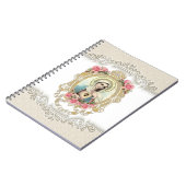 ヴィンテージ宗教的ヴァージンメアリーバラ ノートブック (左側)