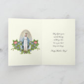 ヴィンテージ宗教的ヴァージンメアリーマザーズ シーズンカード (内部)