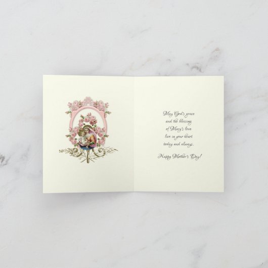 ヴィンテージ宗教的ヴァージンメアリーマザーズ シーズンカード (内部)