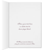 ヴィンテージ宗教的ヴァージンメアリー祈りの言葉ピンクローズ (内側 (右))