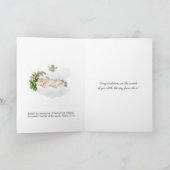 ヴィンテージ宗教的新生児ガールヴァージンメアリー カード (内部)