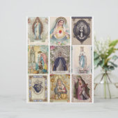 ヴィンテージ宗教的祈りの言葉カードクリップアート (スタンド正面)