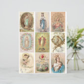 ヴィンテージ宗教的祈りの言葉カードクリップアート (スタンド正面)