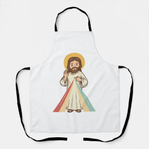 ヴィンテージ宗教的祝福ベクターTシャツデザイン_1 エプロン