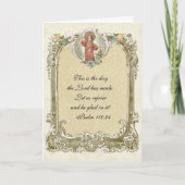 ヴィンテージ宗教的聖なる書物、 経典チャイルドイエスフローラ カード (正面)