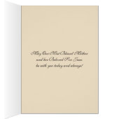 ヴィンテージ宗教的賛美ヴァージンマリーベビーイエス (内側 (右))