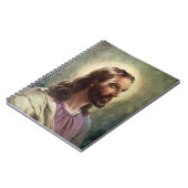 ヴィンテージ宗教的、ハローとイエスキリストポートレート ノートブック (左側)