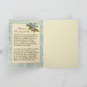 ヴィンテージ宗教聖ジョアン・オブ・アーク祈りの言葉カード カード (内部)