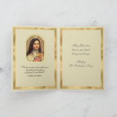 ヴィンテージ宗教聖テレースバレンタイン祈りの言葉 シーズンカード (内部)