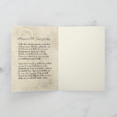 ヴィンテージ宗教聖ヨアンオブアーク祈りの言葉  カード (内部)