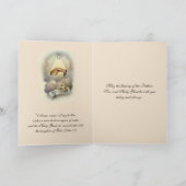 ヴィンテージ宗教聖餐式ベビー  招待状 (内部)