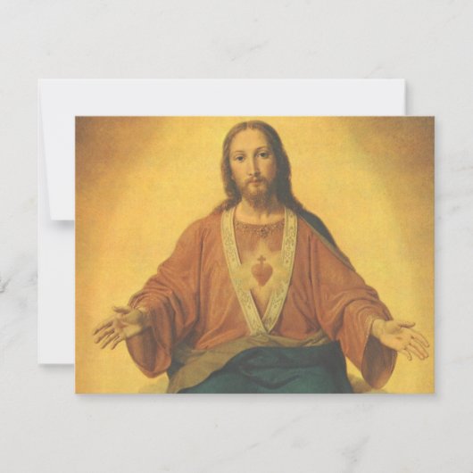 ヴィンテージ宗教、イエスキリストの聖なるハート (正面)