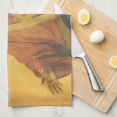 ヴィンテージ宗教、イエスキリストの聖なるハート キッチンタオル (四つ折り)