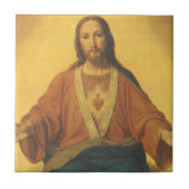 ヴィンテージ宗教、イエスキリストの聖なるハート タイル (正面)