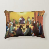 ヴィンテージ宗教、イエス・キリストとの最後の晩餐 アクセントクッション (正面)