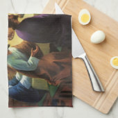 ヴィンテージ宗教、イエス・キリストとの最後の晩餐 キッチンタオル (四つ折り)