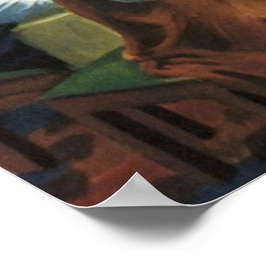 ヴィンテージ宗教、イエス・キリストとの最後の晩餐 ポスター (角)