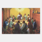 ヴィンテージ宗教、イエス・キリストとの最後の晩餐 ラッピングペーパーシート (正面3)