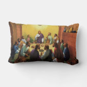 ヴィンテージ宗教、イエス・キリストとの最後の晩餐 ランバークッション (裏面)